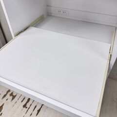  24881  2枚ガラス扉キッチンボード幅59cm食器棚    ◆大阪市内・東大阪市他 6,000円以上ご購入で無料配達いたします！◆ ※高槻・枚方方面◆西宮・尼崎方面◆生駒方面　それぞれ条件付き無料配送あり！            の画像