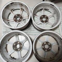 廃盤希少　RAYS レイズ TE37C ホワイト 16x7.0jj PCD100 /5H OFF+46 【直接手渡し希望＆関東は別料金で配送します】の画像