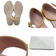 186005 現状品 GUCCI グッチ サンダル 311443  イエロー レディース [250113HM240026]の画像