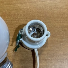 スイッチ付き 1.5m 電球とコードセット 電球土台はセラミックの画像