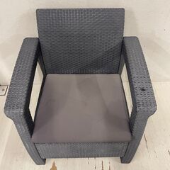  24871  ラタン調ガーデンチェア    ◆大阪市内・東大阪市他 6,000円以上ご購入で無料配達いたします！◆ ※高槻・枚方方面◆西宮・尼崎方面◆生駒方面　それぞれ条件付き無料配送あり！            の画像