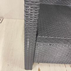  24871  ラタン調ガーデンチェア    ◆大阪市内・東大阪市他 6,000円以上ご購入で無料配達いたします！◆ ※高槻・枚方方面◆西宮・尼崎方面◆生駒方面　それぞれ条件付き無料配送あり！            の画像