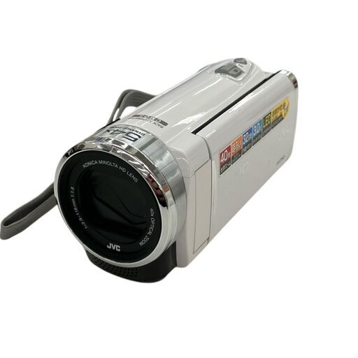 186000 現状品 JVC ビデオカメラ GZ-E265-W ホワイト 付属品あり
