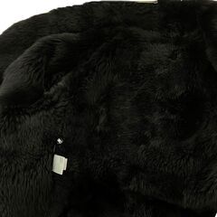 186000 現状品 Donna Karan New York ダナキャランニューヨーク ムートンコート ブラック [241204HM130222]の画像