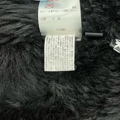 186000 現状品 Donna Karan New York ダナキャランニューヨーク ムートンコート ブラック [241204HM130222]の画像