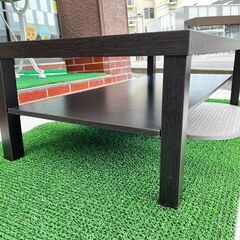 コーヒーテーブル ローテーブル ブラックブラウン ②の画像