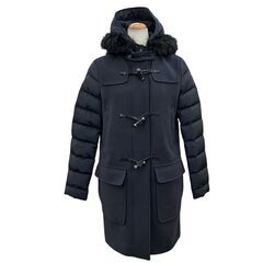 186000 TOMMY HILFIGER トミーヒルフィガー ダッフルコート XS ネイビー ポリエステル/ナイロン レディース [250204HM100248]の画像
