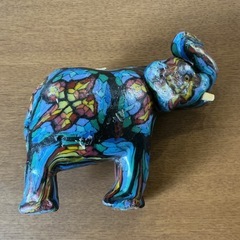 カラフル象🐘💕 可愛いロウソク🕯️ エレファントキャンドル ゾウ ぞう キャンドル カラフルの画像