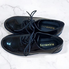 Scramble スクランブル ローファー オックスフォード ブラックの画像