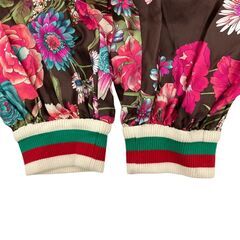 186005 現状品 GUCCI グッチ GUCCI リブラインパンツ シルク レディース [241002HM100280]の画像