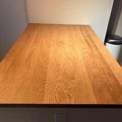 IKEA 美品　収納棚付　ダイニングテーブル　キャビネットの画像