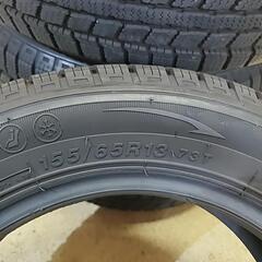 組み換え工賃込み❄️超絶バリ山スタッドレス155/65R13インペリアルタイヤ　(別途でホイール有ります)　　　　　(r)の画像