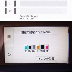 キャノンプリンター TS8030 ホワイト №30【使用歴極少】の画像