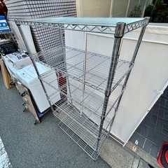 【武蔵小山店】　6段 スチールラック メタルラック ワイヤーラック 収納棚 スチールシェルフ メタルシェルフ ワイヤーシェルフ 棚 ラック シェルフ オープンシェルフ 業務用 rack shelf steel metal wireの画像