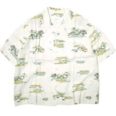 visvim ビズビム 24SS 日本製 COPA SHIRT S/S レーヨンオープンカラーシャツ 0124105011002 2 Off White ヴィズヴィム 半袖 開襟 アロハシャツ 定価71,500円 トップス【新古品】【中古】【visvim】の画像