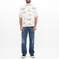 visvim ビズビム 24SS 日本製 COPA SHIRT S/S レーヨンオープンカラーシャツ 0124105011002 2 Off White ヴィズヴィム 半袖 開襟 アロハシャツ 定価71,500円 トップス【新古品】【中古】【visvim】の画像