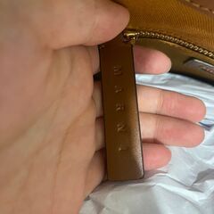 MARNI マルニ バーラップ ストロー×レザー ハンドバッグ トートの画像