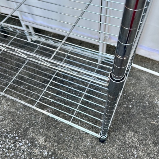 《売約済》【武蔵小山店】　スチールラック メタルラック ワイヤーラック 収納棚 5段 スチールシェルフ メタルシェルフ ワイヤーシェルフ 棚 ラック 業務用 rack shelf steel l wire