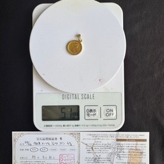 セット販売 34.7g k18 2面シングル 29.8g 51.5cm  
k18／k24メイプルリーフ1／10oz 4.9gの画像