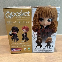 【新品未開封】ハリー・ポッター　ハーマイオニー＆ロン　フィギュア　qposket　の画像