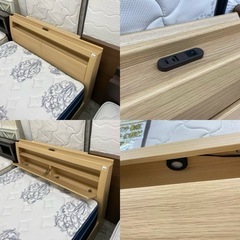 【愛品館 江戸川店 】 引き出し付き ダブルベッド NITORI（ニトリ）の画像