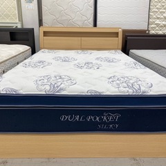 【愛品館 江戸川店 】 引き出し付き ダブルベッド NITORI（ニトリ）の画像