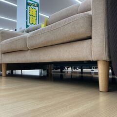 ★ジモティ割引あり★【リユースのサカイ野々市店】ソファー ベージュ W(幅)132×D(奥行き)80×H(高さ)78cm ※クリーニング済みの画像