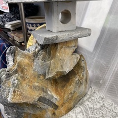 【中古】¥3,500 石置物　インテリア　玄関置物【IH69】の画像