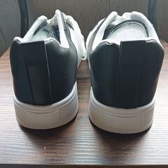 新品 24.5cm レディース スニーカー ホワイト 厚底 男女兼用 シューズ  識別番号:【N281-S】の画像