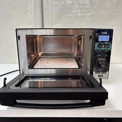 I537 🌈 2022年製の高年式♪ TWINBIRD センサー付きフラットオーブンレンジ 600Ｗ ⭐ 動作確認済 ⭐ クリーニング済の画像