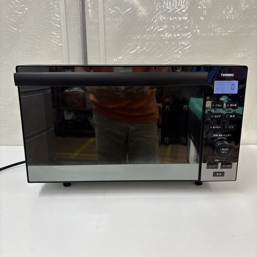 I537 ? ?期間限定値下げ！ 2022年製の高年式♪ TWINBIRD センサー付きフラットオーブンレンジ 600Ｗ ⭐ 動作確認