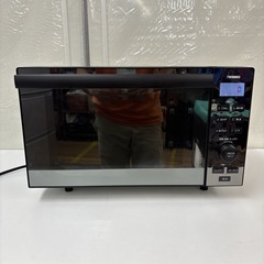 I537 🌈 2022年製の高年式♪ TWINBIRD センサー付きフラットオーブンレンジ 600Ｗ ⭐ 動作確認済 ⭐ クリーニング済の画像