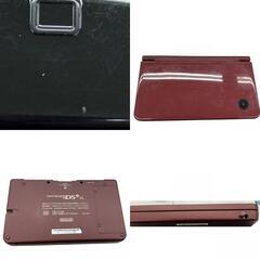 186000 現状品 DS/DSi LL USD-001 UTL-001  ブラック ワインレッド 2点まとめ売り [240429HM190135]の画像