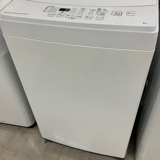 【福岡市限定】洗濯機 ニトリ 2024年製 6㎏【安心の3ヶ月保証】 ニトリ製/2024年式/6kg/全自動洗濯機/NT60L1WH | 中古洗濯機,6kg