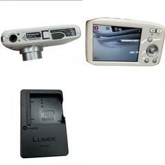 186000 現状品 Panasonic パナソニック デジタルカメラ LUMIX DMC-S2  ホワイト バッテリー付き コンパクトデジタルカメラ [241129HM080058]の画像