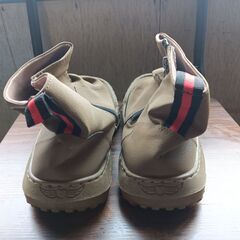 新品 24.5cm レディース スニーカー ブラウン 厚底 男女兼用 シューズ 識別番号:【N282-S】の画像
