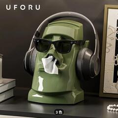 ティッシュケース　グリーンの画像
