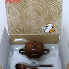 ラスカル 木製ボウル＆スプーンセットの画像