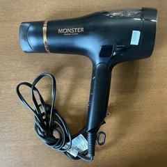 風力最強❤️‍🔥 目玉商品👀✨　MONSTAR 2023年製 KHD-W900 モンスター ダブルファンドライヤー　黒 ヘアドライヤーの画像