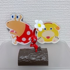 ピクミン　チョコエッグ　フィギュア+おまけの画像