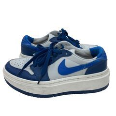 186000 現状品 NIKE ナイキ スニーカー エアジョーダン 1エレベート ロー W/AIR DH7004‐400  23.5 ブルー・グレー レディース [241223HM070323]の画像