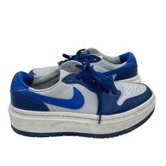 186000 現状品 NIKE ナイキ スニーカー エアジョーダン 1エレベート ロー W/AIR DH7004‐400  23.5 ブルー・グレー レディース [241223HM070323]の画像