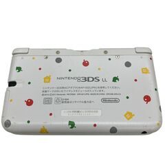 186000 現状品 任天堂 ／ Nintendo ニンテンドー ニンテンドー3DS Nintendo 3DS LL SPR-001  ホワイト どうぶつの森 [250306HM070112]の画像