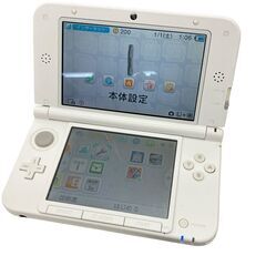 186000 現状品 任天堂 ／ Nintendo ニンテンドー ニンテンドー3DS モンスターハンター4 アイルーニンテンドー3DSLL SPR-001  ホワイト 本体 通電確認済み [250417HM090283]の画像