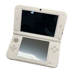186000 現状品 任天堂 ／ Nintendo ニンテンドー ニンテンドー3DS モンスターハンター4 アイルーニンテンドー3DSLL SPR-001  ホワイト 本体 通電確認済み [250417HM090283]の画像
