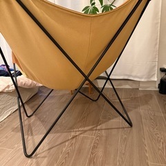 CUERO BKF 好きな方に 革製バタフライチェアの画像