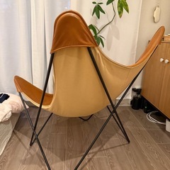 CUERO BKF 好きな方に 革製バタフライチェアの画像