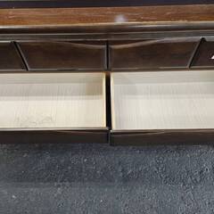 リサイクルショップどりーむ荒田店 No4400　タンス　衣類収納　４段　ブラウンの画像