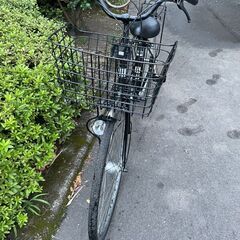 自転車　No.406　ブラック　27インチ　6段切替　LEDオートライト　【リサイクルショップどりーむ天保山】の画像