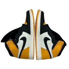 186000 NIKE ナイキ スニーカー AIR JORDAN 1 RETRO HIGH OG 555088-711  26 イエロー/ブラック メンズ [250510HM250180]の画像